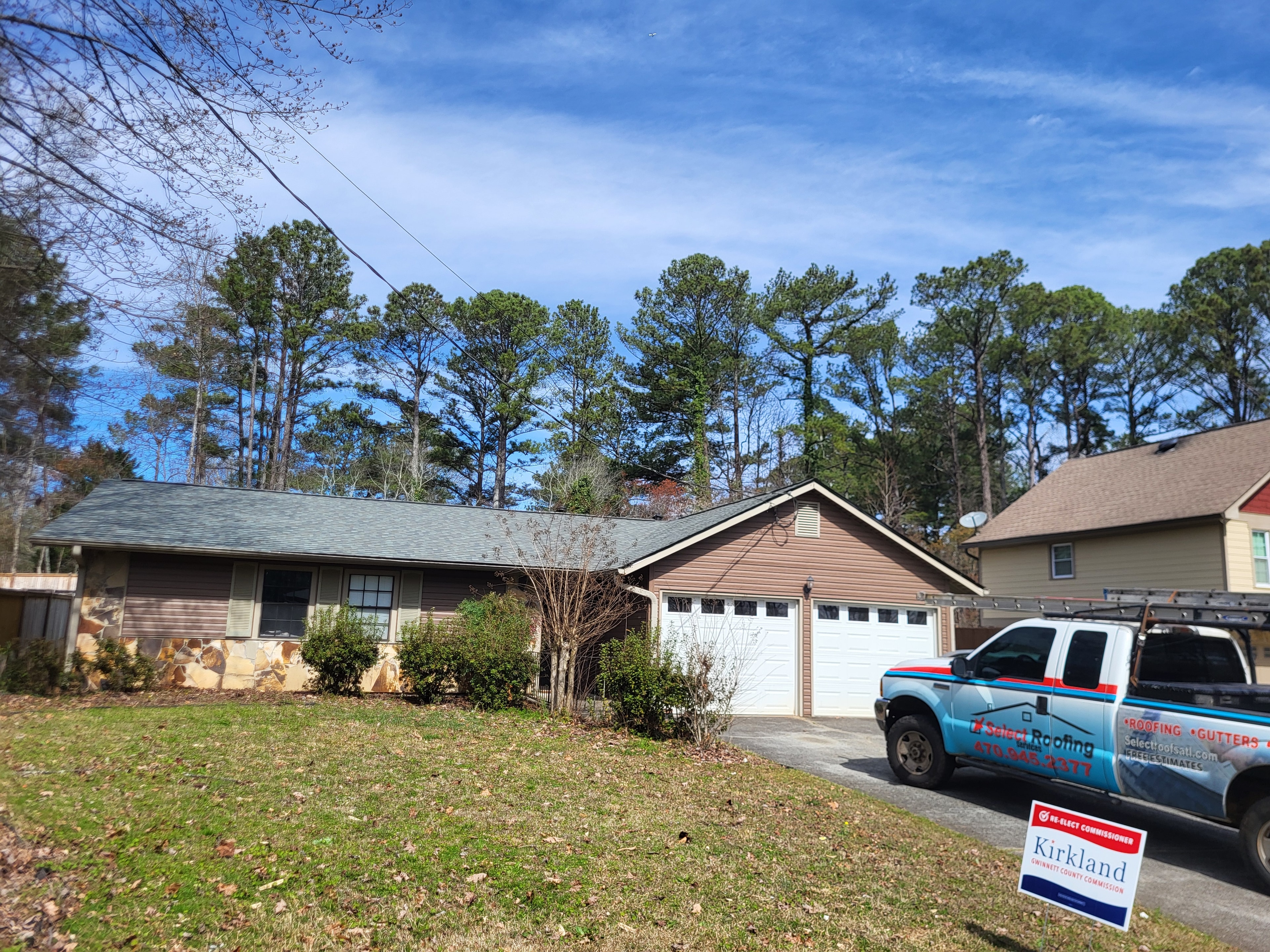 Roof replacement on Centennial Trail Duluth GA